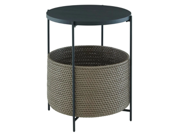 CESTINO - Round steel and wood coffee table with storage space by Ligne Roset - view 2